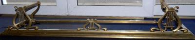 A late Victorian brass fender