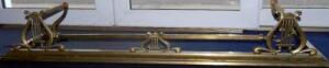 A late Victorian brass fender
