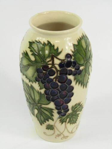 A Moorcroft Collectors Club pottery vase
