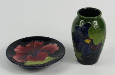 A Moorcroft pottery dish