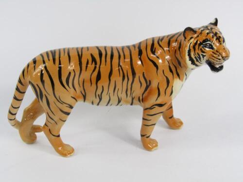 A Beswick pottery figure of a tiger