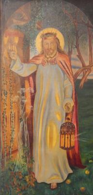 After William Holman Hunt. The Light of the World