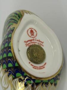 A Royal Crown Derby Imari porcelain paperweight modelled as the Farmyard Cockerel - 2