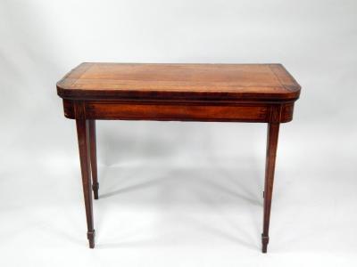 A George III mahogany card table