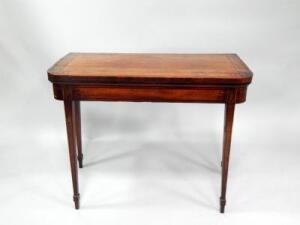 A George III mahogany card table