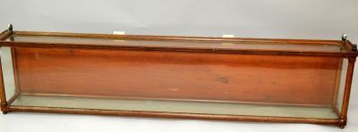A Victorian mahogany and glazed display case