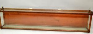 A Victorian mahogany and glazed display case