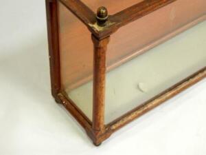 A Victorian mahogany and glazed display case - 3