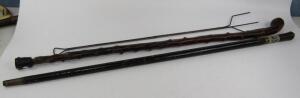 An Indian ebony sword stick - 2