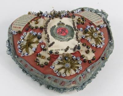 A WWI sweetheart's pin cushion
