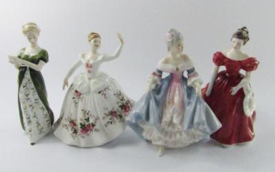 Four Royal Doulton figures