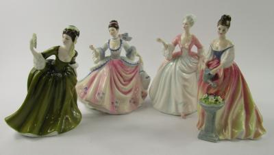Four Royal Doulton figures