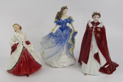 A Royal Worcester figure In Celebration of The Queen's 80th Birthday 2006