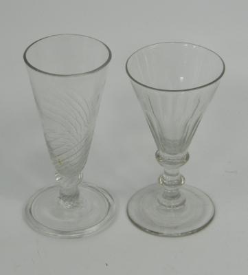 A George III ale glass
