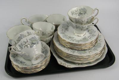 A Royal Albert porcelain part tea service