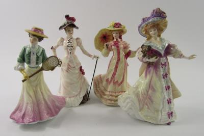 Four Royal Doulton figures