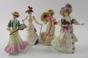 Four Royal Doulton figures