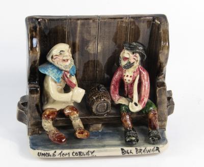 A Will Young Widdecombe pottery figure group