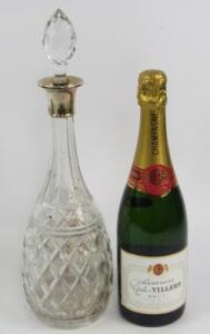A bottle of Charles de Villers brut champagne