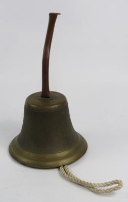 A brass school bell