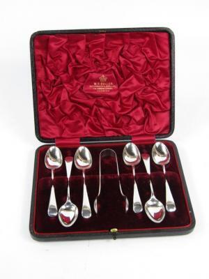 A set of Edward VII silver teaspoons