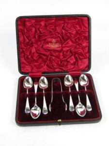 A set of Edward VII silver teaspoons