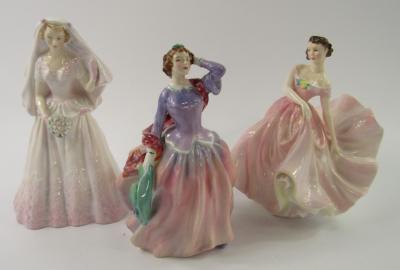 Three Royal Doulton figures