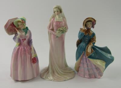 Three Royal Doulton figures