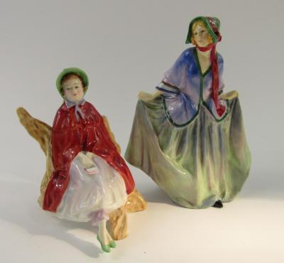 Two Royal Doulton figures of Sally HN2741 and Sweet Anne HN1318.