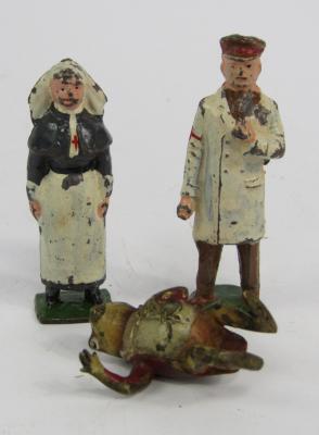 A cold painted brass figure of Mr Toad