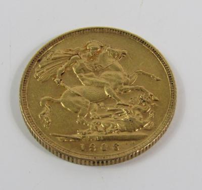 An Edward VII gold sovereign 1906