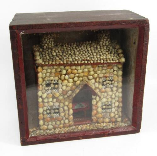 A Victorian shell house montage