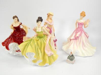 A group of Royal Doulton Pretty Ladies figures
