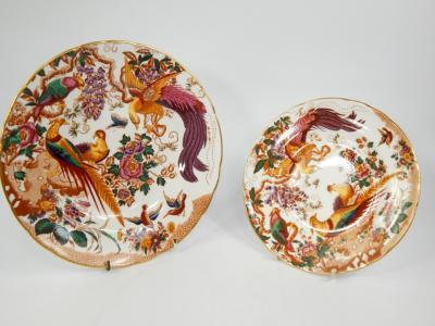 A set of twelve Royal Crown Derby porcelain dinner and dessert plates
