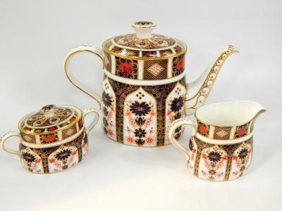 A Royal Crown Derby porcelain coffee pot