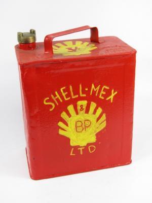 A Shell Petroleum can