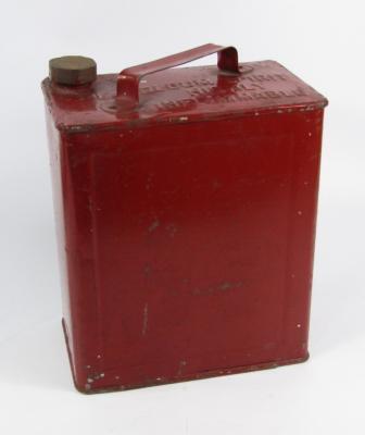 A mid-20thC Valour Petroleum Spirit fuel canister