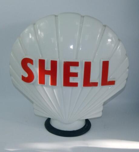 A glass Shell petrol pump globe