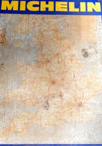 A Michelin enamel road map of England