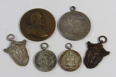 A collection of early Motor Club Commemoration Medals