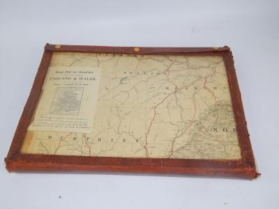 A vintage twelve sheet road map for motorists of England and Wales