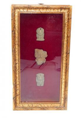 Three Mayan sculptures