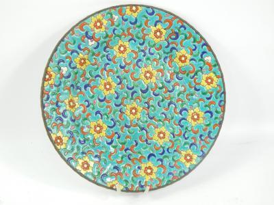 A Longwy Pottery plate