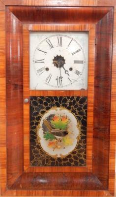 A 19thC American walnut cased shelf clock
