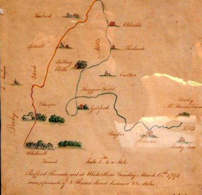English School (late 18thC) map
