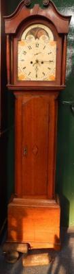 A George III oak longcase clock by Tasker of Sleaford