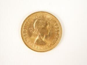 An Elizabeth II gold sovereign 1965 - 2