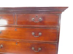 A George III mahogany chest on chest - 3