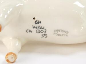 A Beswick pottery figure of a recumbent pig with a piglet on it's back - 2