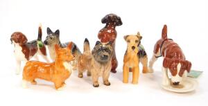 Seven Beswick terriers